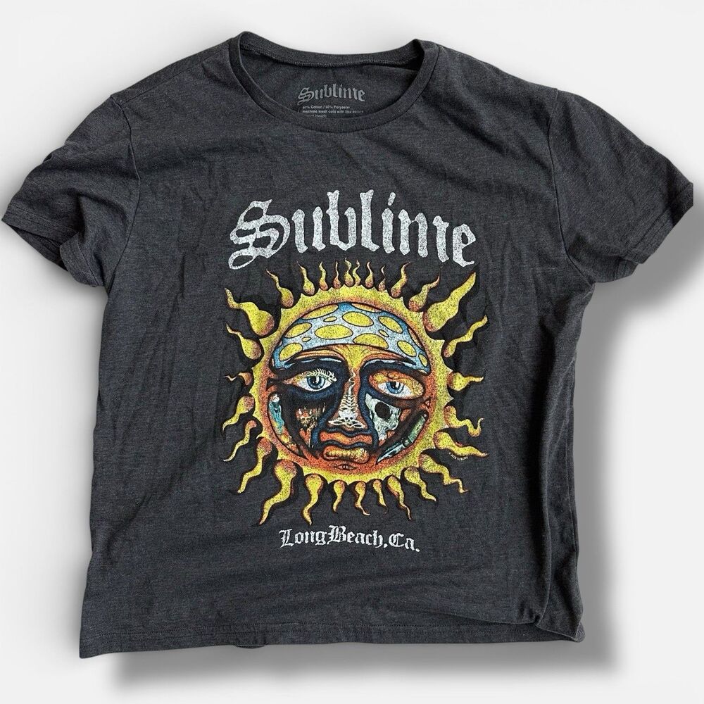 Sublime Tee *Women Sz M* Sun Long Beach, CA Graphic Short Sleeve Cotton